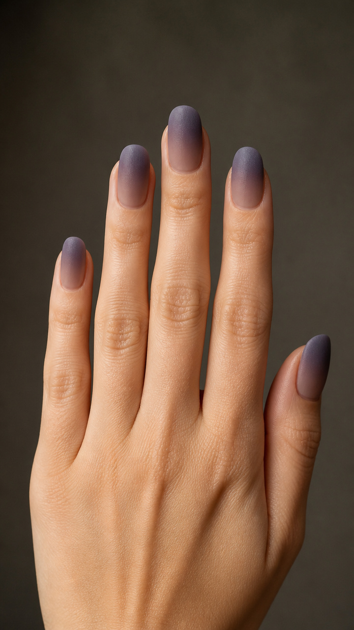 Smoky Quartz Gradient with Frosted Top Coat