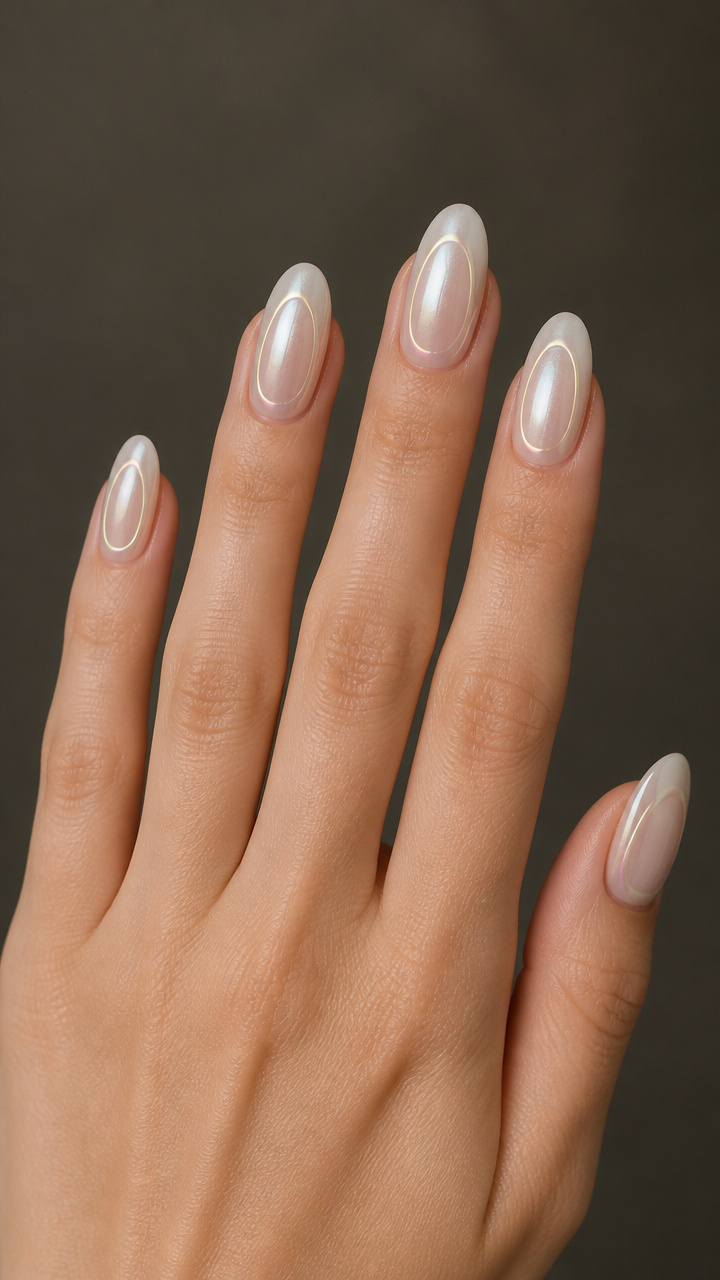 Pearlescent White with Inner Glow Liner