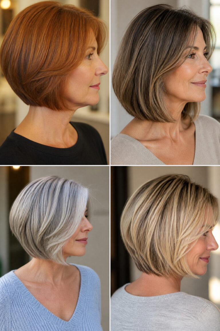 21 Flattering Bob Hairstyles for Women Over 50