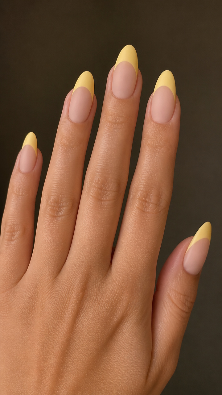 Lemon Sorbet Tips with Matte Overlay