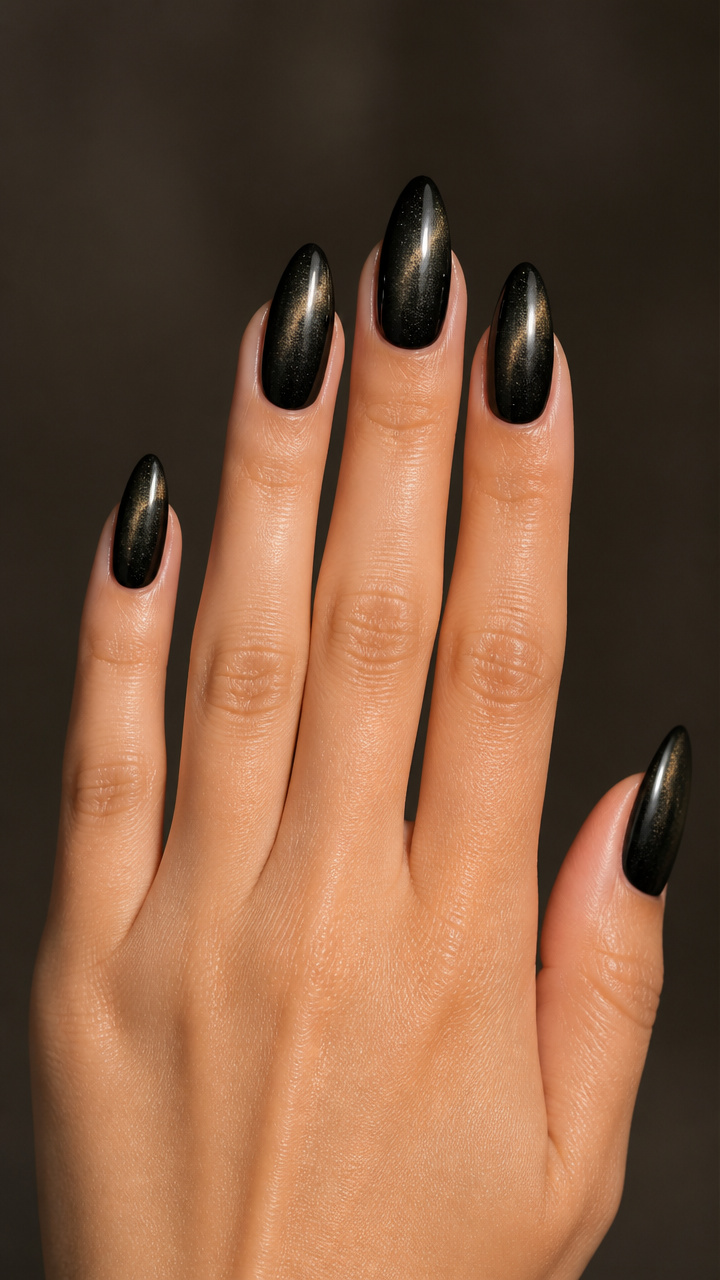Black Cat Eye with Magnetic Depth