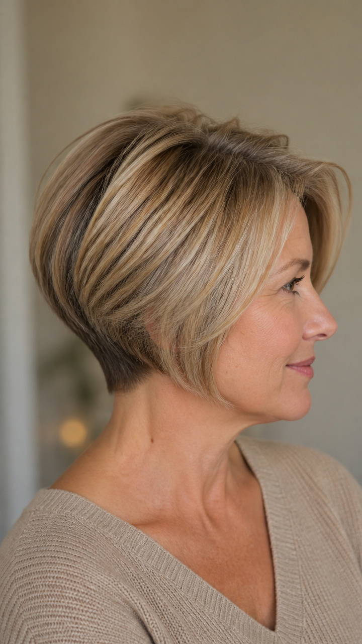 Bob with Subtle Undercut Volume