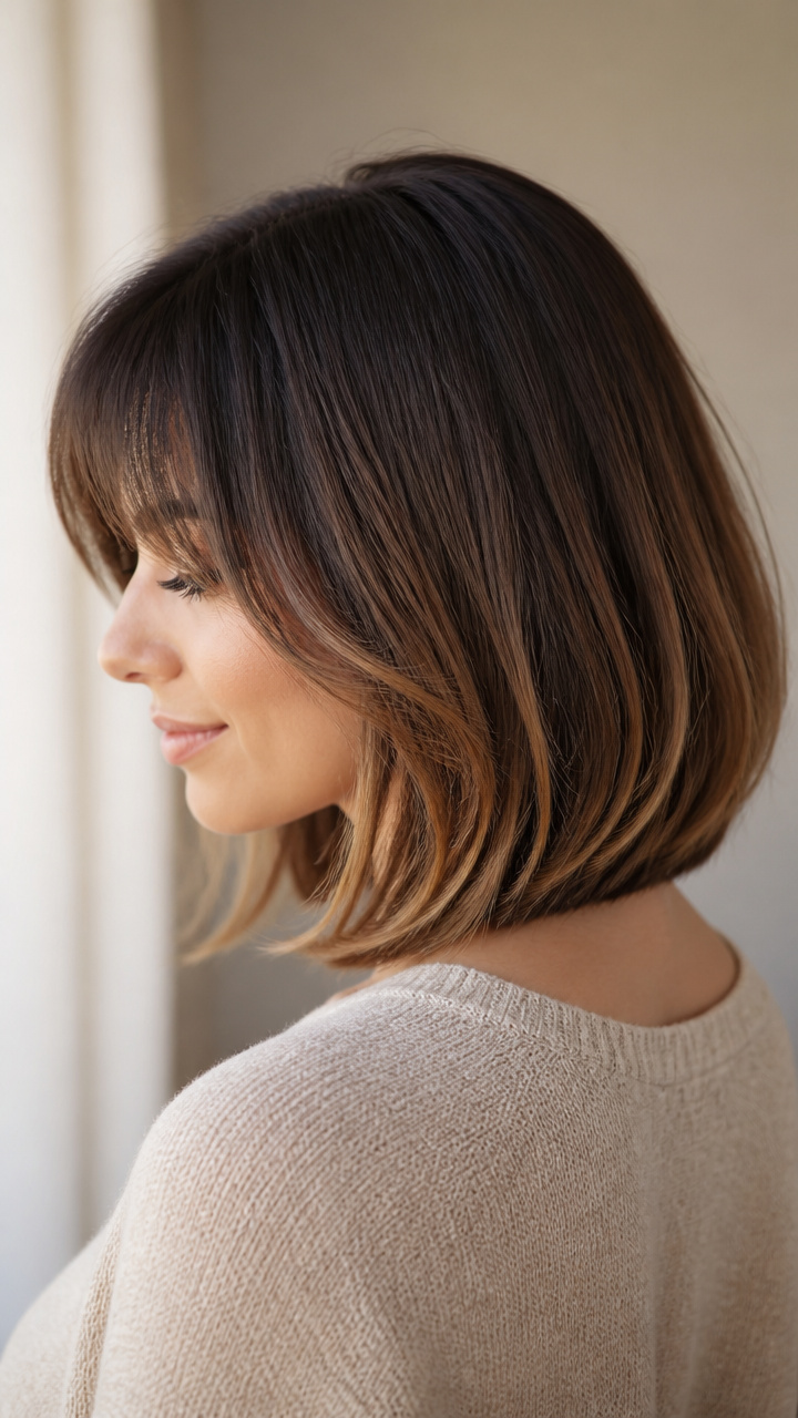 Brunette Ombre Bob