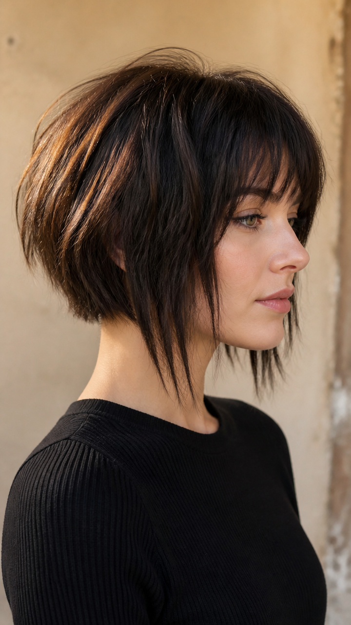 Choppy A-Line Bob