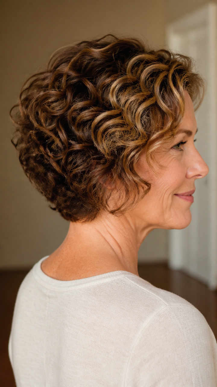 Curly Tapered Bob