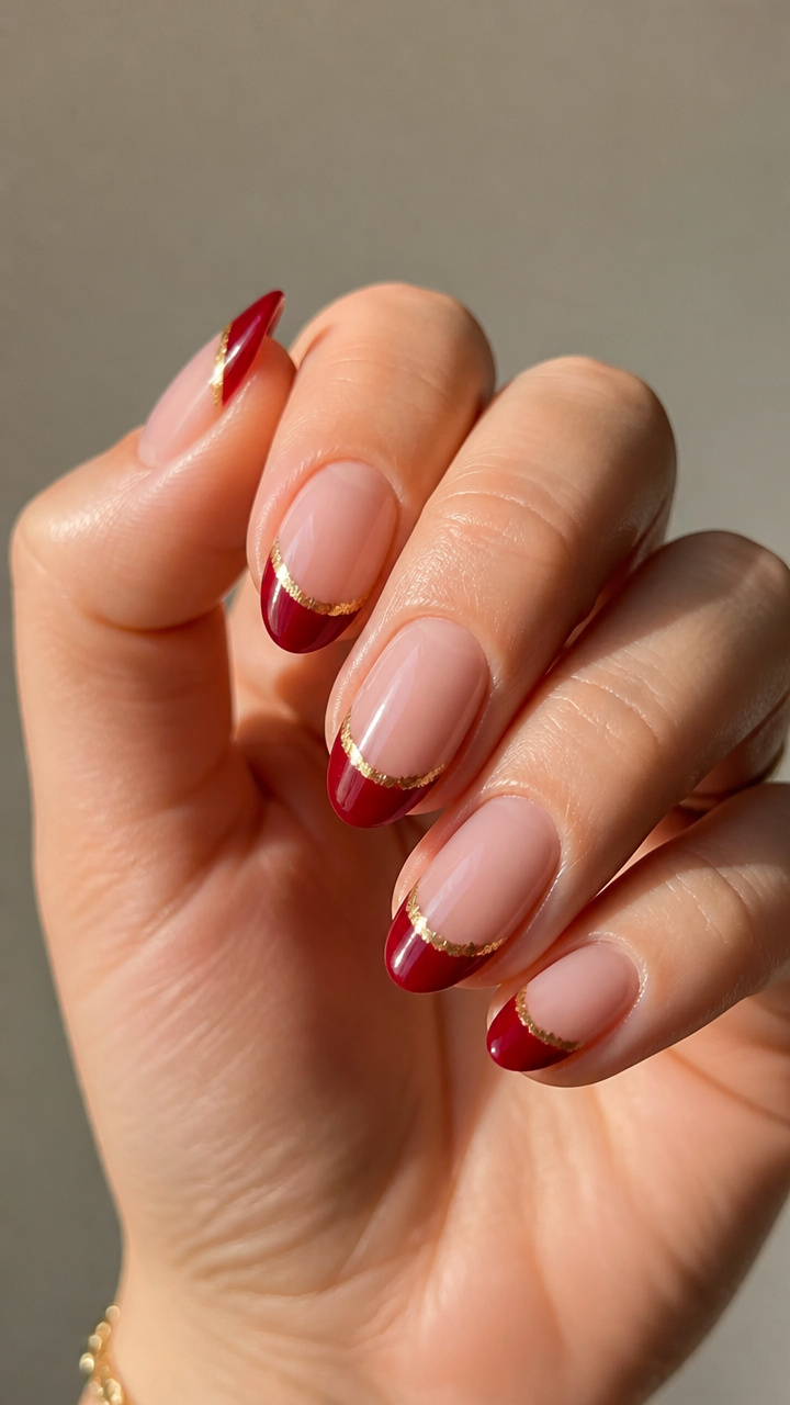 Gold-Edged Ruby Tips