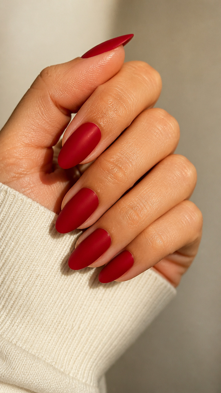 Matte Crimson Elegance