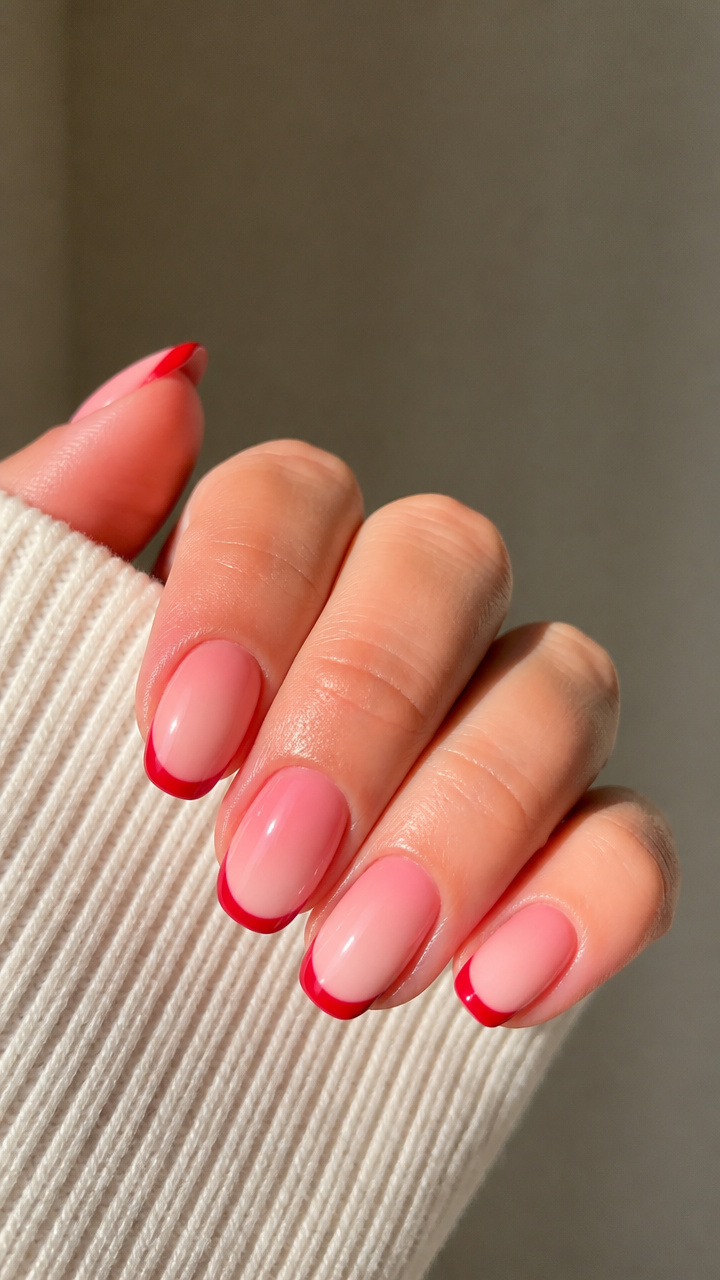Pink-Flushed Base with Red Tips
