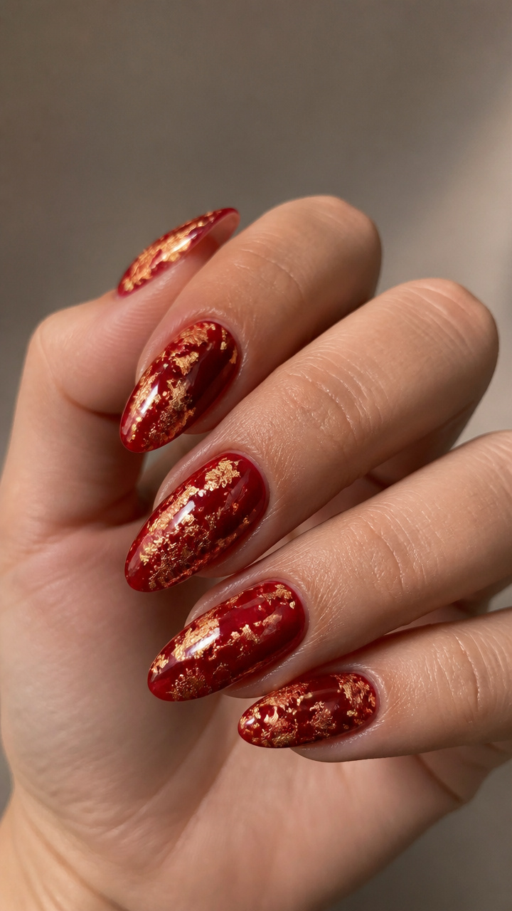 Red & Gold Foil Elegance