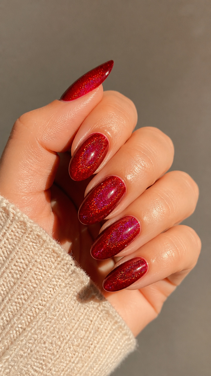 Ruby Holographic Sparkle