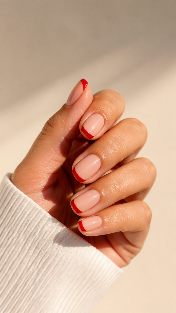 Scarlet French Tips