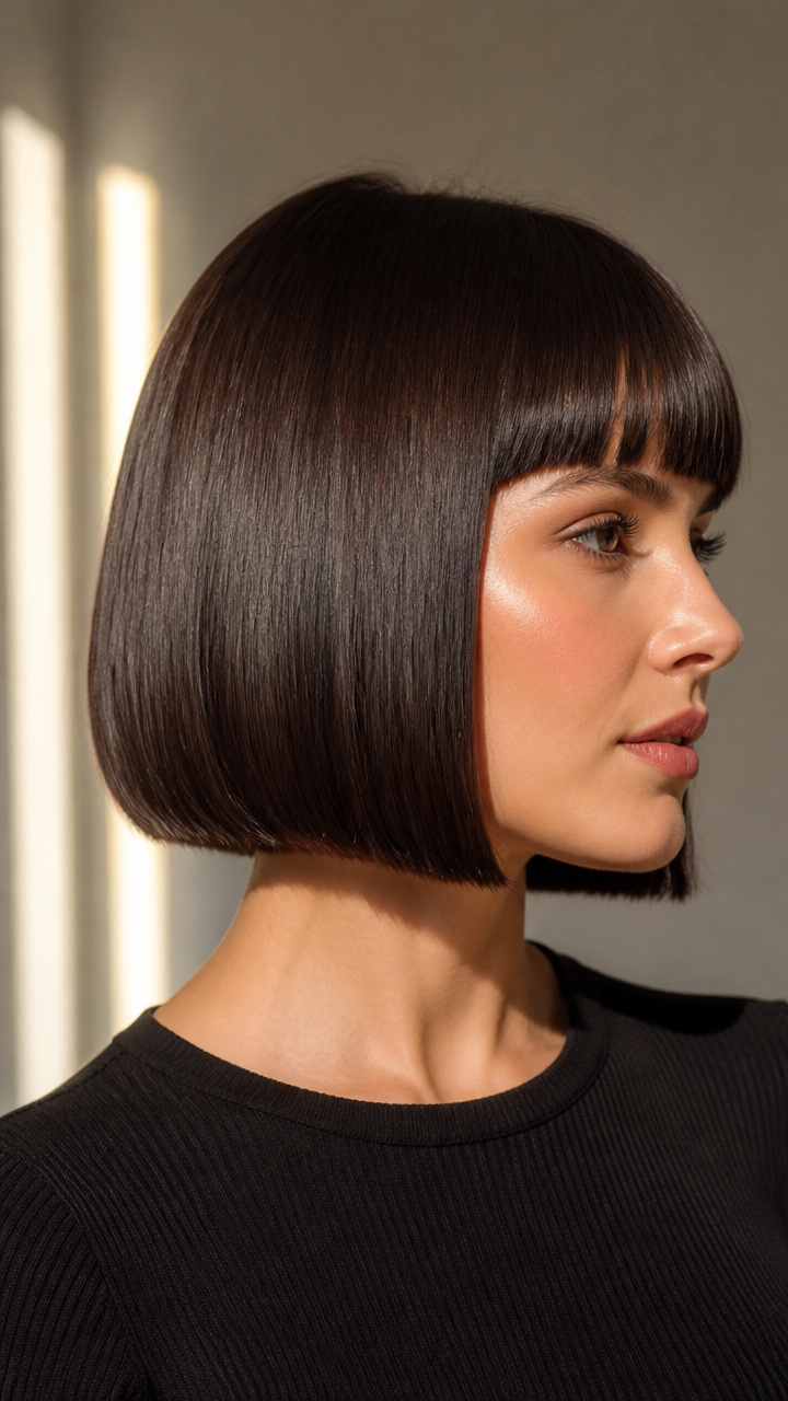 Sleek High-Gloss Bob