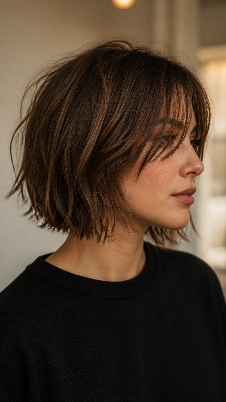 Textured Shaggy Bob