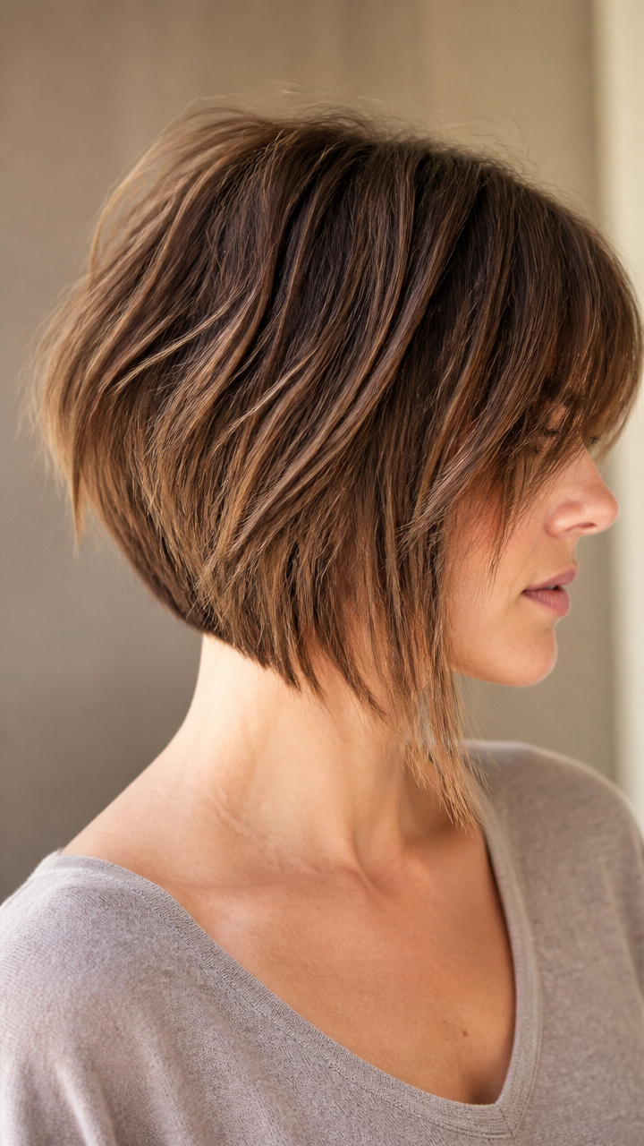 Tousled Inverted Bob
