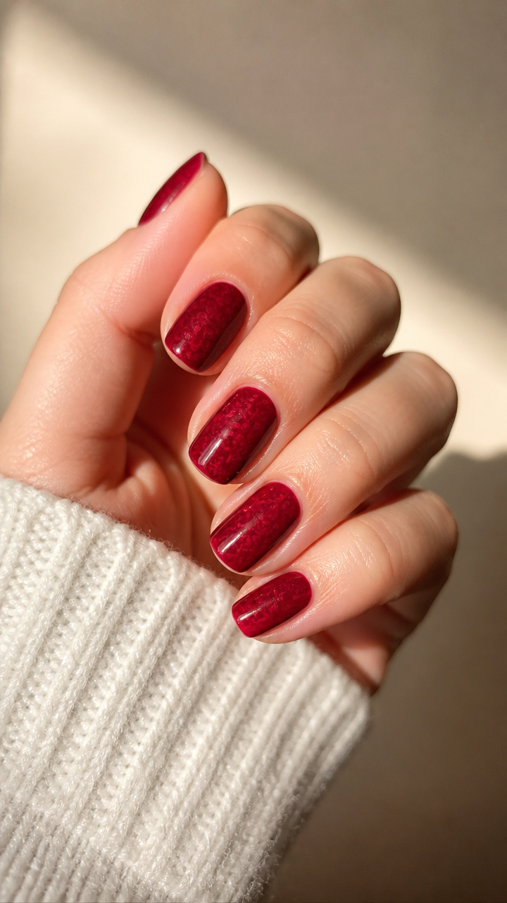 Velvet Red Stamping
